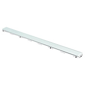 Tece Drainline Стеклянная панель для душевого канала прямая 150 см, цвет: зеленый глянцевый 601590