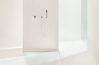 Tece Drainline Стеклянная панель для душевого канала прямая 150 см, цвет: зеленый глянцевый 601590