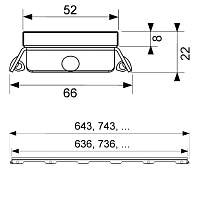 Tece Drainline Стеклянная панель для душевого канала прямая 150 см, цвет: зеленый глянцевый 601590