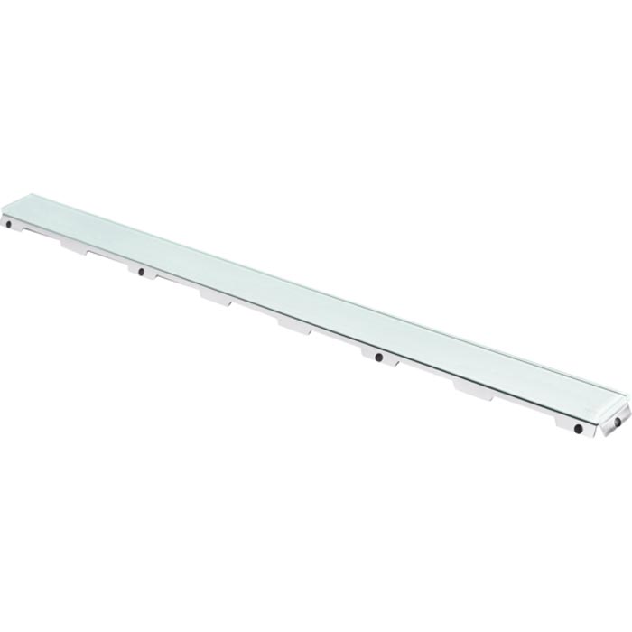 Tece Drainline Стеклянная панель для душевого канала прямая 80 см, цвет: зеленый глянцевый 600890