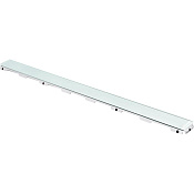 Tece Drainline Стеклянная панель для душевого канала прямая 80 см, цвет: зеленый глянцевый 600890