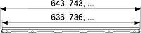 Tece Drainline Стеклянная панель для душевого канала прямая 90 см, цвет: зеленый глянцевый 600990