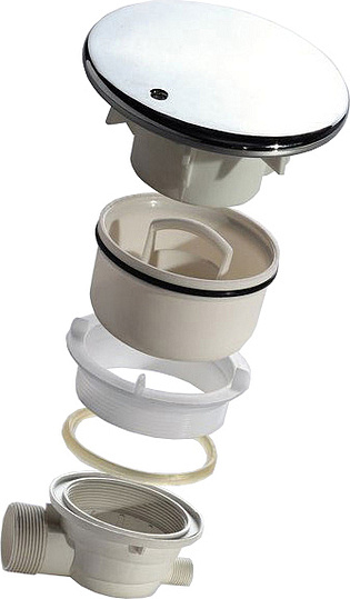 Сифон для поддона RGW Velplex QYD-01-chrome хром 90 мм 18241101-01