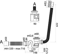 Cezares Слив-перелив для ванны, цвет: хром CZR-STP2-01