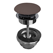 Kerasan Nolita Донный клапан Click-Clack, универсальный с керамич. крышкой, цвет: borgogna matt 923375