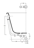 Simas Сифон для ванн 30100/30101, цвет золото 120018gold