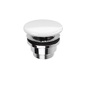 Simas Vignoni Донный клапан, клик-клак, с керамической крышкой, цвет: белый глянцевый PLCE bi