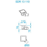 RGW Трап для душа 11х11 47211311-01