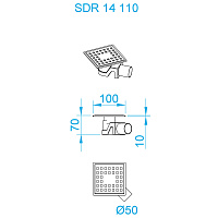 RGW Трап для душа 11х11 47211411-04