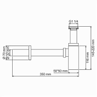 Wasserkraft Exter Сифон для раковины A096