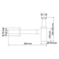 Wasserkraft Сифон для раковины A072