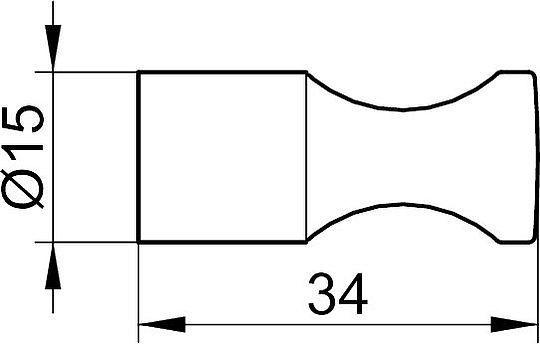 Keuco Elegance New Крючок одинарный, цвет: хром 11614 010000