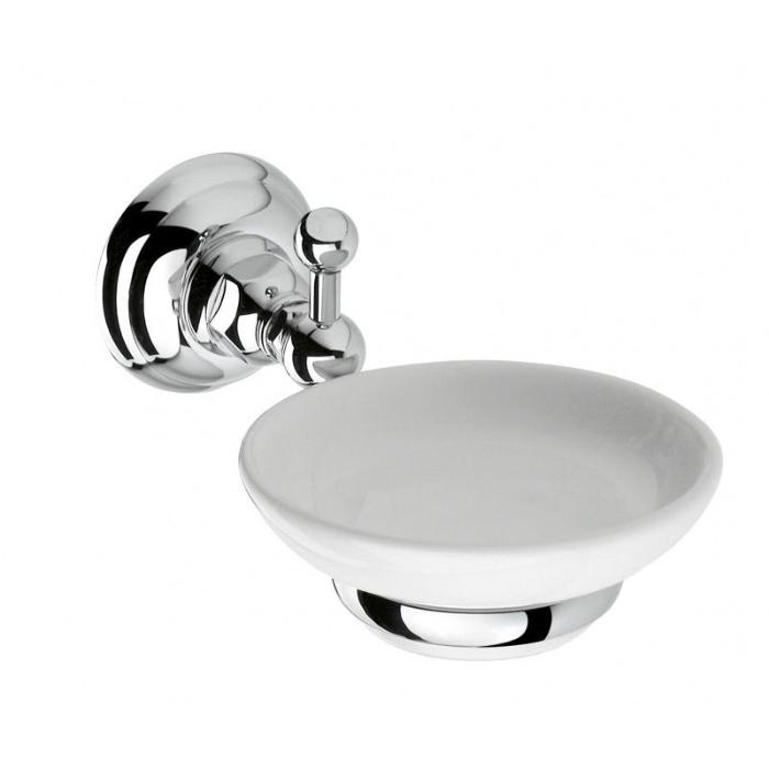 Nicolazzi Accessori Classica Мыльница с керамической чашей, подвесная, цвет: хром 1487CR