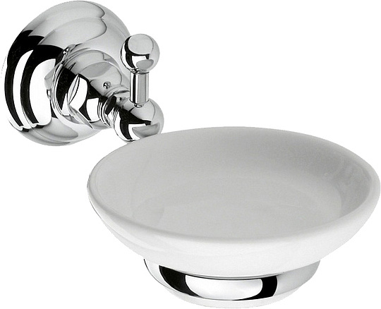 Nicolazzi Accessori Classica Мыльница с керамической чашей, подвесная, цвет: хром 1487CR