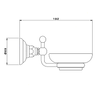 Nicolazzi Accessori Classica Мыльница с керамической чашей, подвесная, цвет: хром 1487CR