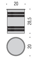 Colombo Design Hotel Ведро без крышки напольное, 5 литров, цвет: хром B9964
