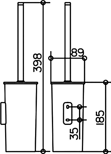 Keuco Collection Moll Ершик, цвет: хром 12764 010100