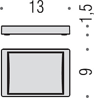 Colombo Design Look Мыльница  с латунной чашей, настольная, цвет: chrome B1642.CR