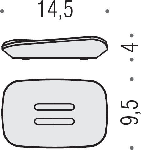 Colombo Design Alize Мыльница настольная, латунь, цвет: chrome B2540.CR