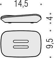 Colombo Design Alize Мыльница настольная, латунь, цвет: chrome B2540.CR