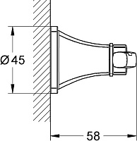 Grohe Grandera Крючок для полотенец двойной, цвет: хром 40631000