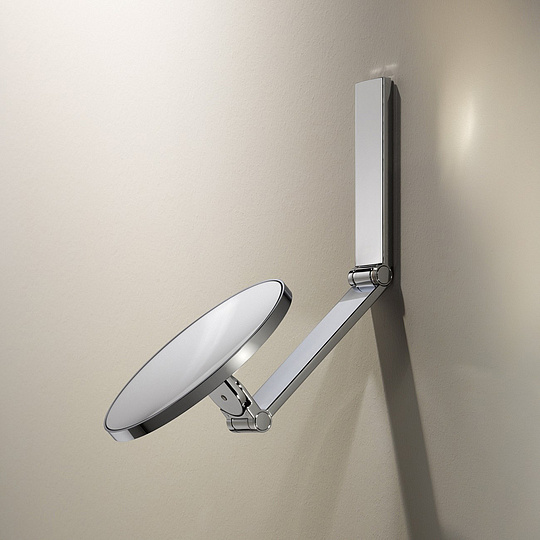 Keuco Kosmetikspiegel Косметическое зеркало iLook_move подвесное, 5-ти кратное увеличение, цвет:хром 17612 010000