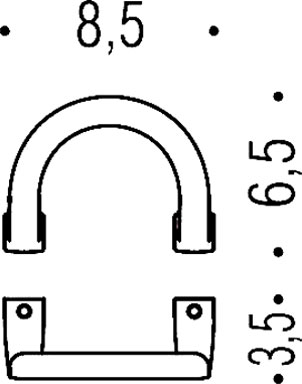Colombo Design Lulu Крючок для полотенец, подвесной, цвет: chrome BLC47.CR