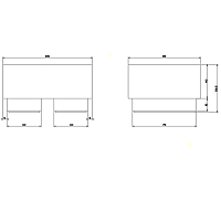 Gessi Inverso/Rettangolo Мыльница с керамической чашей, настольная, цвет: chrome 20825#031
