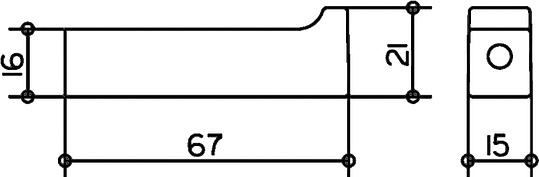 Keuco Edition 11 Крючок для халата, подвесной, цвет: хром 11116 010000