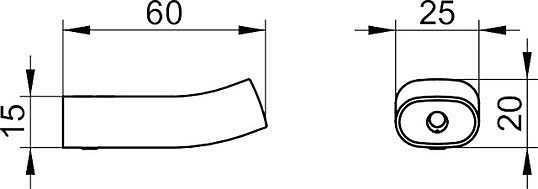 Keuco Edition 400 Крючок для полотенца, подвесной, цвет: хром 11514 010000