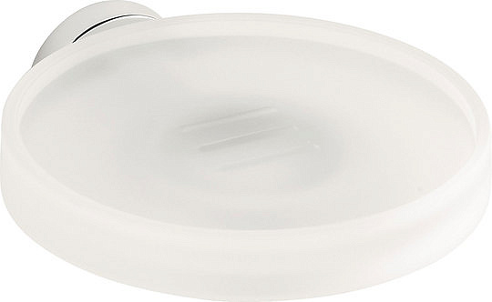 Colombo Design Nordic Мыльница подвесная со стеклянной чашей, латунь, цвет: chrome B5201.CR-VAN