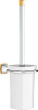 Grohe Grandera Ершик для унитаза подвесной с керамической колбой, цвет: хром/золото 40632IG0