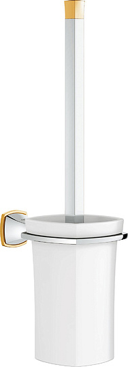 Grohe Grandera Ершик для унитаза подвесной с керамической колбой, цвет: хром/золото 40632IG0