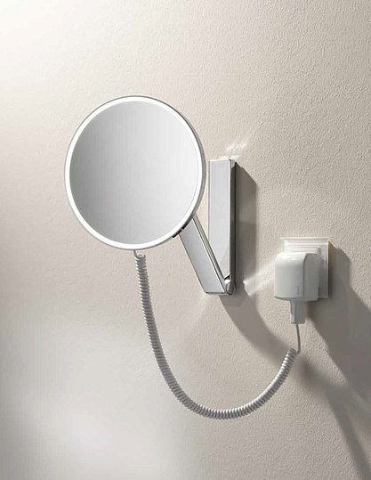 Keuco ILook Move Косметическое зеркало с подсв., подв. 21,2x10,5x31,4h см, цвет: хром 17612 019001