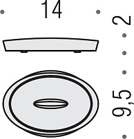 Colombo Design Plus Мыльница настольная, латунь, цвет: chrome W4940.CR