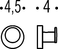 Colombo Design Plus Крючок для полотенец, подвесной, цвет: chrome W4917.CR