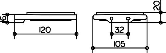 Keuco Edition 400 Мыльница со стеклянной чашей, подвесная, цвет: хром 11555 019000