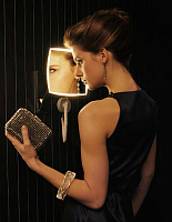 Keuco ILook Move Косметическое зеркало с изменяемой температурой подсветки, подвесное, цвет: хром 17613 019000