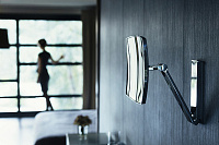 Keuco Kosmetikspiegel Косметическое зеркало iLook_move подвесное, 5-ти кратное увеличение, цвет:хром 17613 010000