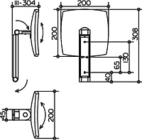 Keuco Kosmetikspiegel Косметическое зеркало iLook_move подвесное, 5-ти кратное увеличение, цвет:хром 17613 010000