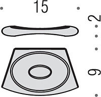 Colombo Design Land Мыльница подвесная, латунь, цвет: chrome B2801.CR