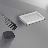 Colombo Design Lulu Мыльница подвесная со стеклянной чашей, латунь, цвет: chrome B6201.CR-VAN