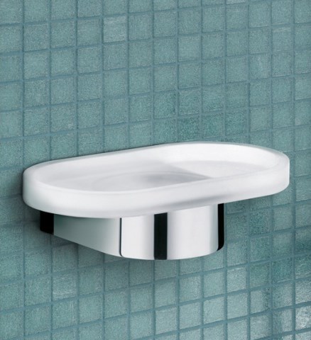 Keuco Edition 300 Мыльница со стеклянной чашей, подвесная, цвет: хром 30055 019000