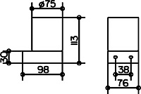 Keuco Edition 300 Мыльница со стеклянной чашей, подвесная, цвет: хром 30055 019000