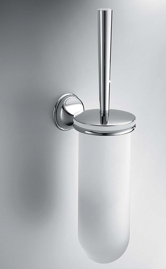 Colombo Design Melo Ершик для унитаза подвесной, со стеклянной колбой, цвет: chrome B1207.CR-VAN