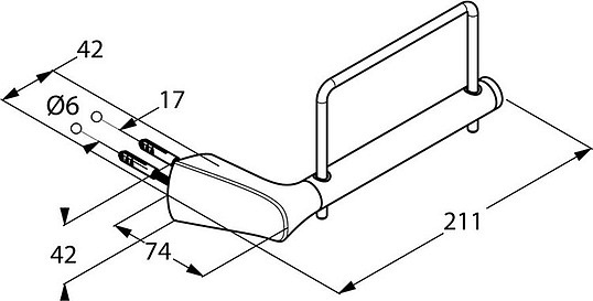 Kludi Ambienta Держатель туалетной бумаги открытый, подвесной, цвет: хром 5397105