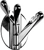 Colombo Design Luna Крючок для полотенец, подвесной, цвет: chrome СВ17