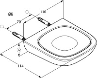 Kludi Ambienta Мыльница с керамической чашей, подвесная, цвет: хром 5398505