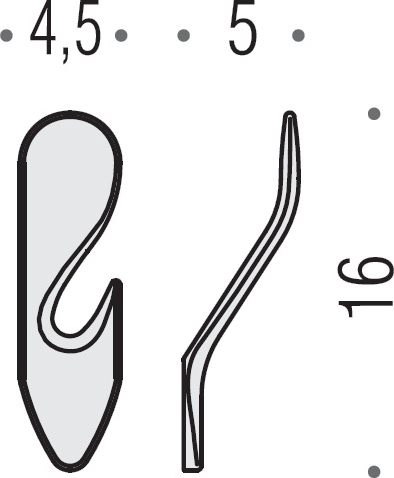 Colombo Design Khala Крючок для полотенец, подвесной, цвет: chrome BMH17.CR