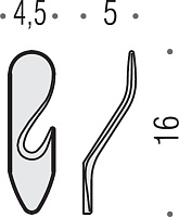 Colombo Design Khala Крючок для полотенец, подвесной, цвет: chrome BMH17.CR